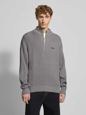 Sweter z dzianiny o kroju oversized z wyhaftowanym logo Pegador