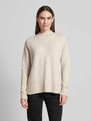 Sweter z dzianiny o kroju oversized ze stójką model ‘LEFILE’ Vero Moda