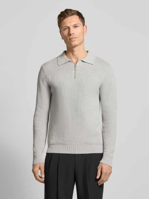 Sweter z dzianiny o kroju regular fit z bawełny ekologicznej model ‘DANE’ Selected Homme