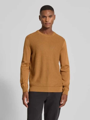 Sweter z dzianiny o kroju regular fit z bawełny model ‘ADRIAN’ Strellson