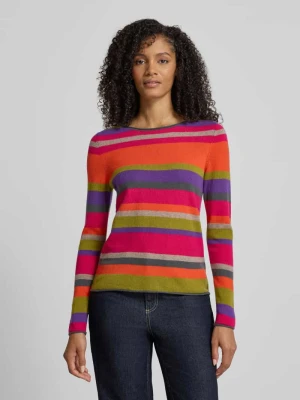Sweter z dzianiny o kroju regular fit z czystego kaszmiru Christian Berg Woman