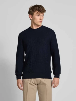 Sweter z dzianiny o kroju regular fit z czystej bawełny Boss