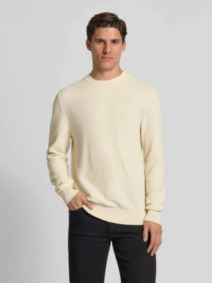 Sweter z dzianiny o kroju regular fit z czystej bawełny Boss
