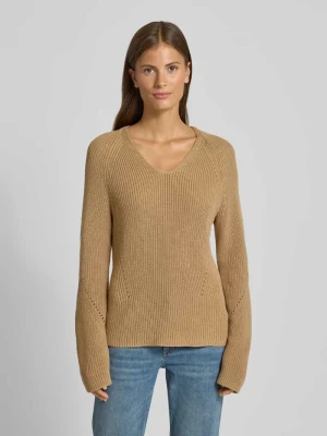 Sweter z dzianiny o kroju regular fit z czystej bawełny Boss Orange