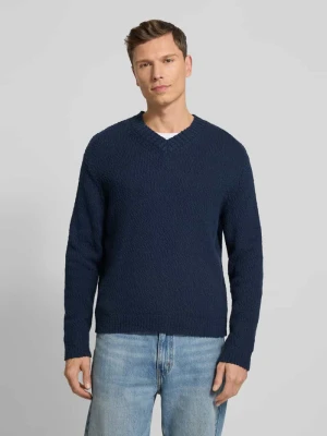 Sweter z dzianiny o kroju regular fit z czystej bawełny ekologicznej model ‘ANGUS’ Selected Homme