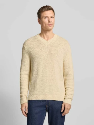 Sweter z dzianiny o kroju regular fit z czystej bawełny ekologicznej model ‘ANGUS’ Selected Homme