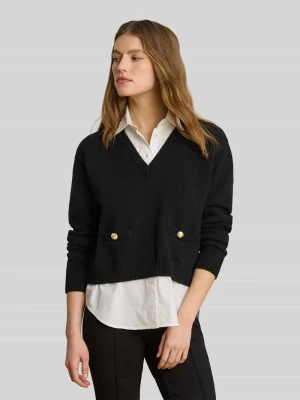 Sweter z dzianiny o kroju regular fit z czystej bawełny Lauren Ralph Lauren