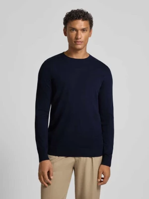 Sweter z dzianiny o kroju regular fit z czystej bawełny model ‘BERG’ Selected Homme