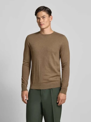 Sweter z dzianiny o kroju regular fit z czystej bawełny model ‘BERG’ Selected Homme