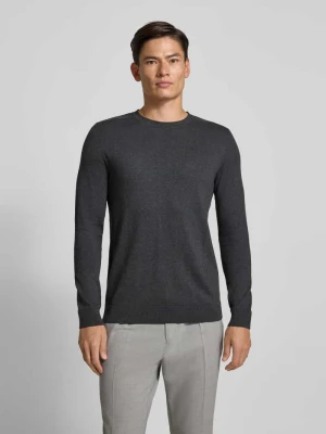 Sweter z dzianiny o kroju regular fit z czystej bawełny model ‘BERG’ Selected Homme
