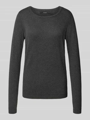 Sweter z dzianiny o kroju regular fit z czystej bawełny model ‘CARE’ Vero Moda
