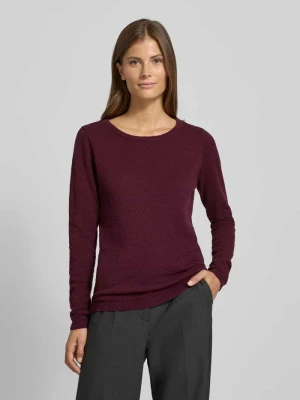 Sweter z dzianiny o kroju regular fit z czystej bawełny model ‘CARE’ Vero Moda