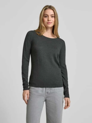 Sweter z dzianiny o kroju regular fit z czystej bawełny model ‘CARE’ Vero Moda