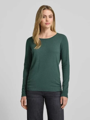 Sweter z dzianiny o kroju regular fit z czystej bawełny model ‘CARE’ Vero Moda