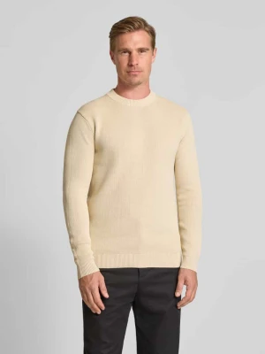 Sweter z dzianiny o kroju regular fit z czystej bawełny model ‘DANE’ Selected Homme
