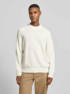 Sweter z dzianiny o kroju regular fit z czystej bawełny model ‘DERECK’ Selected Homme