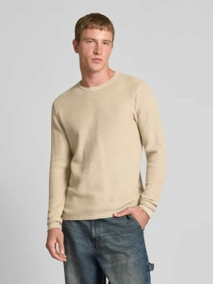 Sweter z dzianiny o kroju regular fit z czystej bawełny model ‘ERIC’ Only & Sons