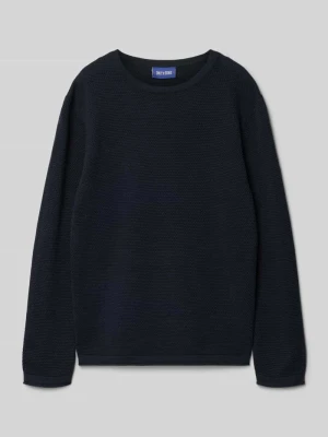 Sweter z dzianiny o kroju regular fit z czystej bawełny model ‘PANTER’ Only & Sons