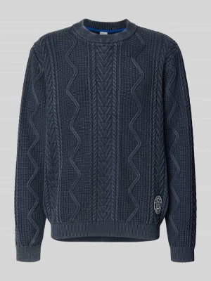 Sweter z dzianiny o kroju regular fit z czystej bawełny model ‘PERRY’ Pepe Jeans
