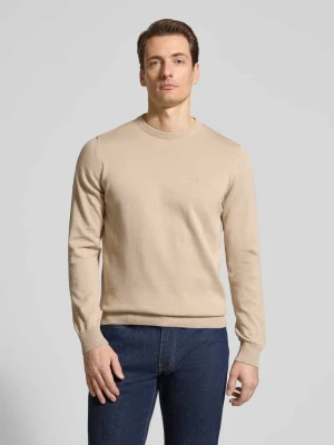 Krój regular fit sweter dzianinowy z czystej bawełny model 'PIMA' Barbour