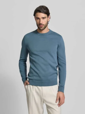 Sweter z dzianiny o kroju regular fit z czystej bawełny model ‘SAN CASSIUS-C2’ HUGO