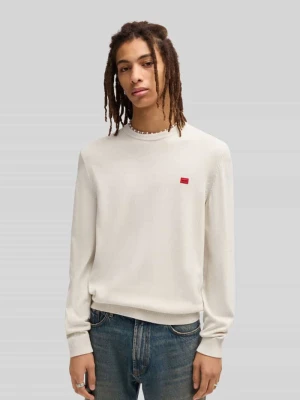 Sweter z dzianiny o kroju regular fit z czystej bawełny model ‘SAN CASSIUS’ HUGO