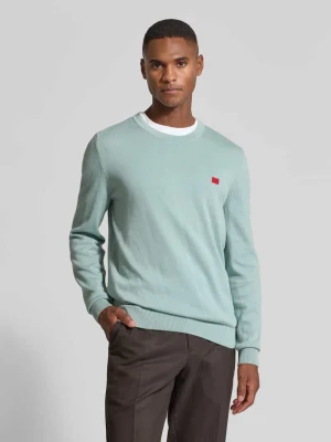 Zdjęcie produktu Sweter z dzianiny o kroju regular fit z czystej bawełny model ‘SAN CASSIUS’ HUGO