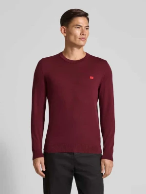 Sweter z dzianiny o kroju regular fit z czystej bawełny model ‘SAN CASSIUS’ HUGO