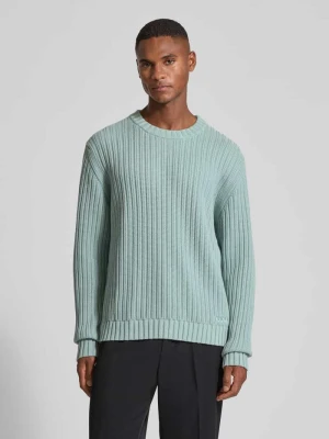 Sweter z dzianiny o kroju regular fit z czystej bawełny model ‘SRIBBEN_1’ HUGO