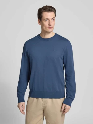 Sweter z dzianiny o kroju regular fit z czystej bawełny model ‘UPCAS’ Boss