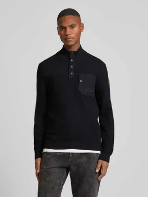 Bluza z kołnierzem o kroju regular fit z czystej bawełny pika s.Oliver RED LABEL