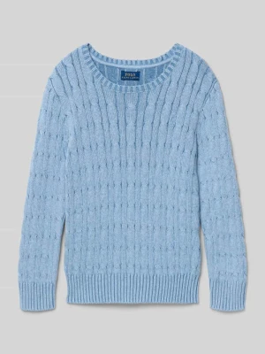Sweter z dzianiny o kroju regular fit z czystej bawełny Polo Ralph Lauren Kids