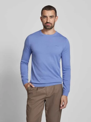 Sweter z dzianiny o kroju regular fit z czystej bawełny s.Oliver RED LABEL