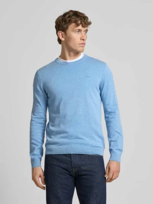 Sweter z dzianiny o kroju regular fit z czystej bawełny s.Oliver RED LABEL