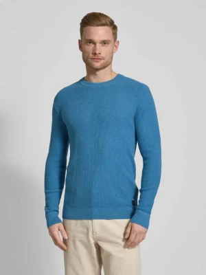 Sweter z dzianiny o kroju regular fit z czystej bawełny Tom Tailor