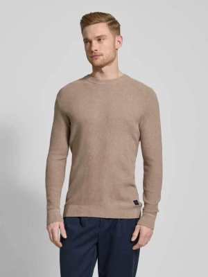 Sweter z dzianiny o kroju regular fit z czystej bawełny Tom Tailor