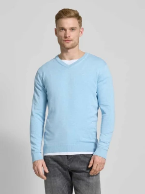 Sweter z dzianiny o kroju regular fit z czystej bawełny Tom Tailor