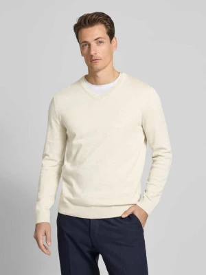 Sweter z dzianiny o kroju regular fit z czystej bawełny Tom Tailor