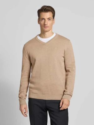 Sweter z dzianiny o kroju regular fit z czystej bawełny Tom Tailor