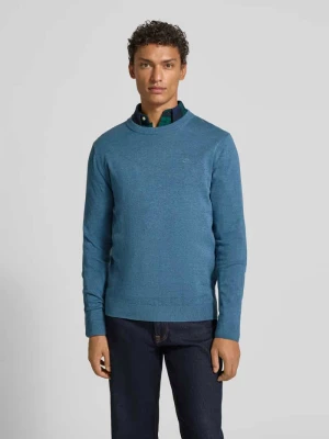 Sweter z dzianiny o kroju regular fit z czystej bawełny Tom Tailor