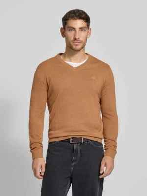 Sweter z dzianiny o kroju regular fit z czystej bawełny Tom Tailor