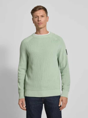 Sweter z dzianiny o kroju regular fit z czystej bawełny Tom Tailor Denim