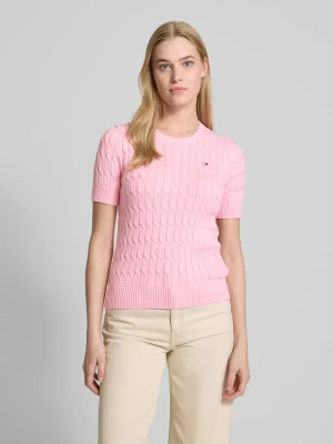 Sweter z dzianiny o kroju regular fit z czystej bawełny Tommy Hilfiger
