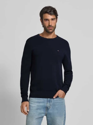 Sweter z dzianiny o kroju regular fit z czystej bawełny Tommy Hilfiger