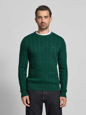 Sweter z dzianiny o kroju regular fit z czystej bawełny Tommy Hilfiger