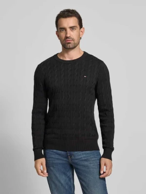 Sweter z dzianiny o kroju regular fit z czystej bawełny Tommy Hilfiger