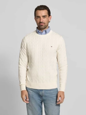 Sweter z dzianiny o kroju regular fit z czystej bawełny Tommy Hilfiger