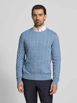 Sweter z dzianiny o kroju regular fit z czystej bawełny Tommy Hilfiger