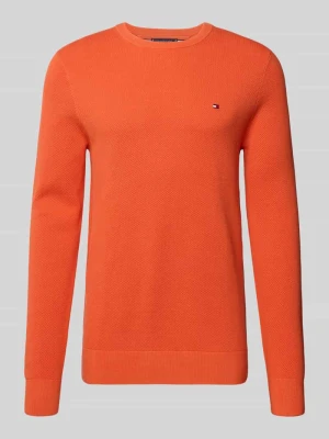 Sweter z dzianiny o kroju regular fit z czystej bawełny Tommy Hilfiger