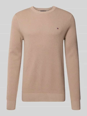 Sweter z dzianiny o kroju regular fit z czystej bawełny Tommy Hilfiger